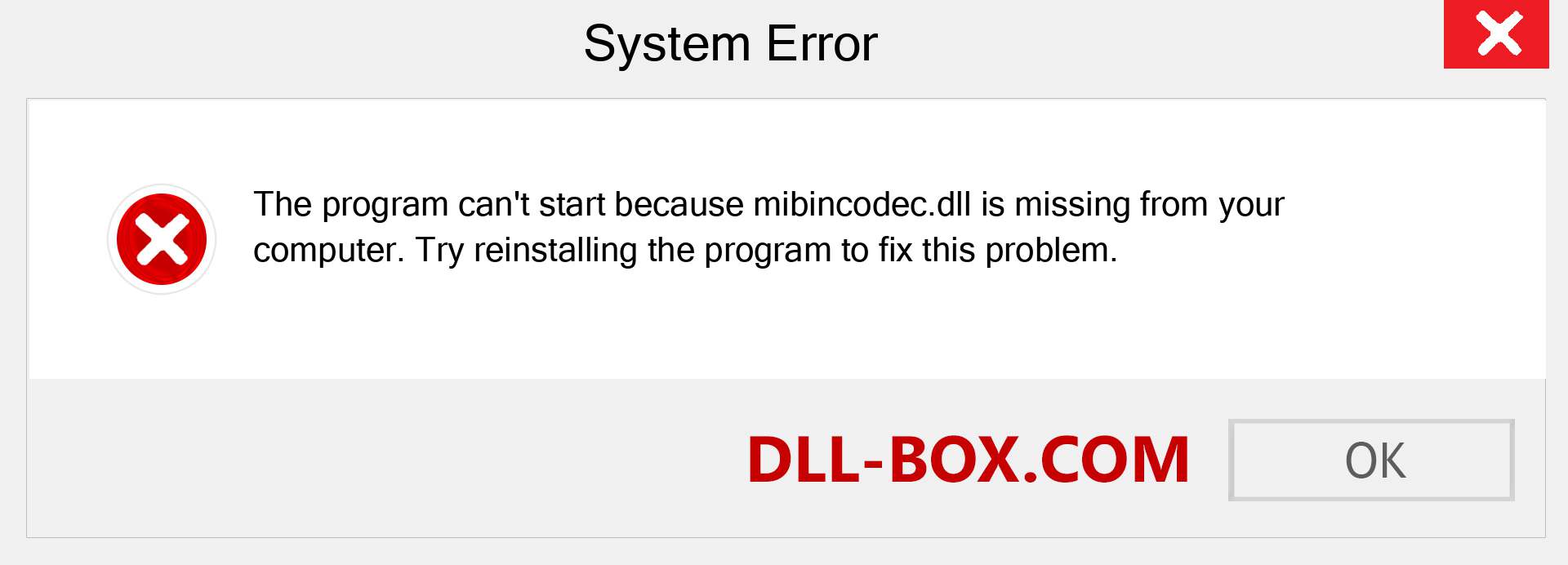  mibincodec.dll file is missing?. Download for Windows 7, 8, 10 - Fix  mibincodec dll Missing Error on Windows, photos, images